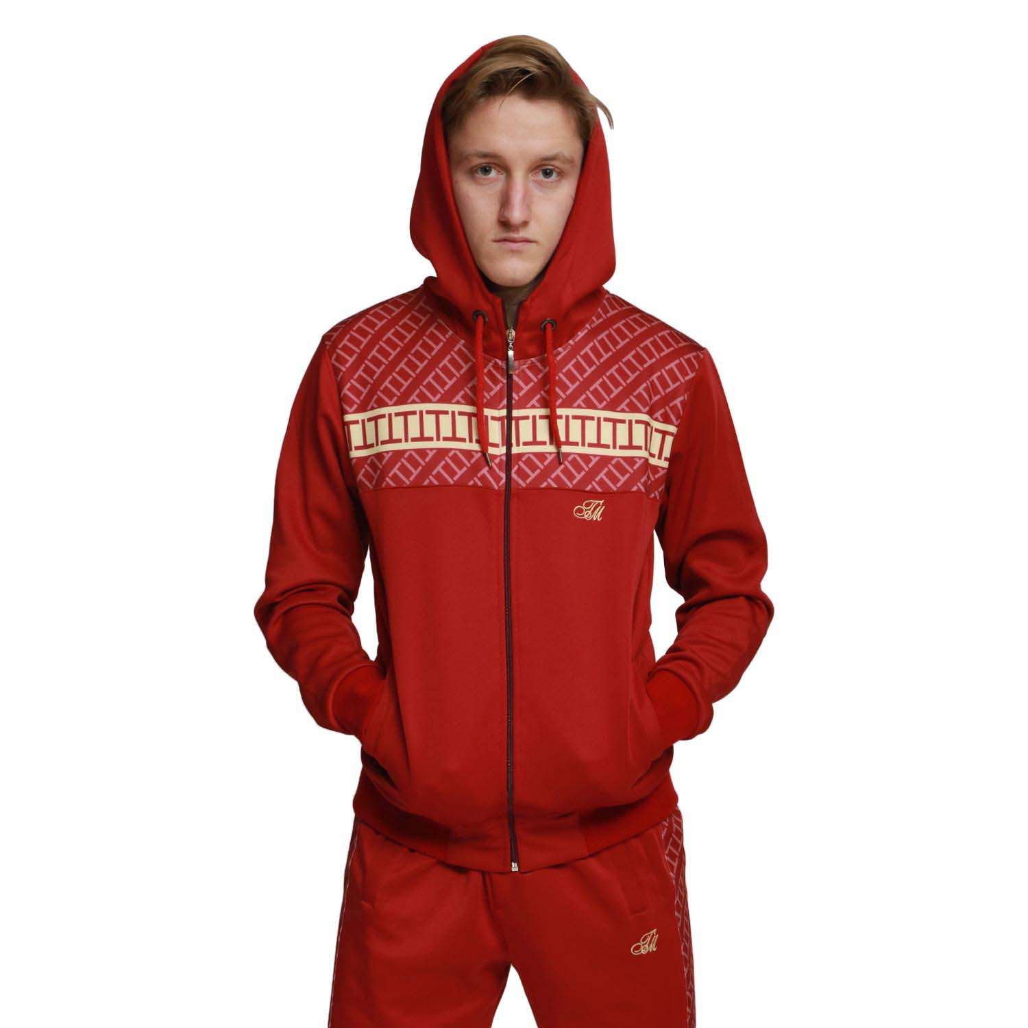 burgundy-mens-tracksuit-set-zip-up-top-bottoms-jogging-designer-joggers-sweats-slim-fit