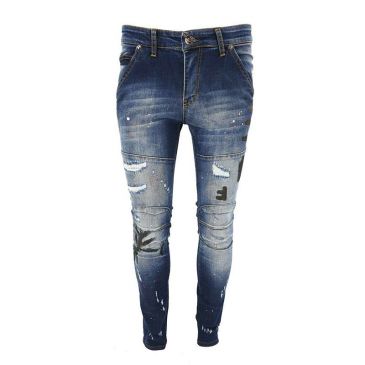 mens-denim-king-slim-fit-ripped-jeans-stretch-biker-detail-denim-pants-trouser
