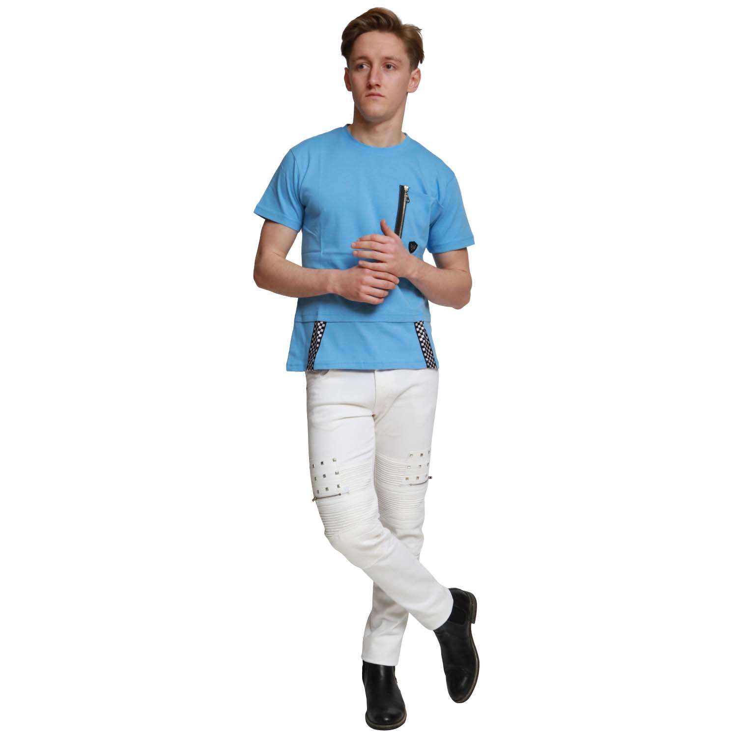 Plain Blue Georgio Peviani New York City T-Shirt