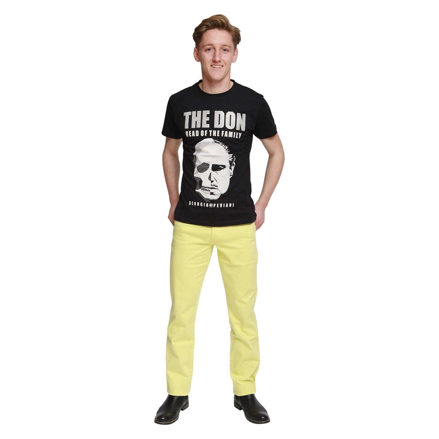 Black New The Don Mens Time Is Money Graphic Urban Hip Hop Tee Shirts Casual T-shirt Top Tee
