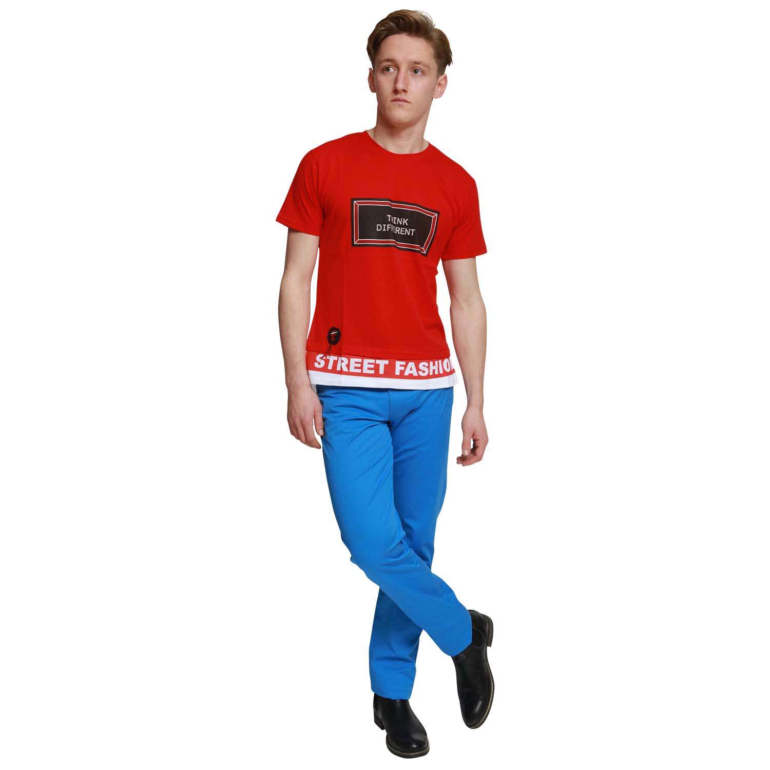 New Red Mens Time Is Money Graphic Urban Hip Hop Tee Shirts Casual T-shirt Top Tee